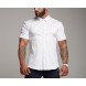 Loose Size Men Shirts Black white 100% Cotton Short Sleeve men's shirt Loose Size Men Shirts Black white 100% Cotton Short Sleeve men's shirt