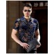 Silk Transparent Floral Shirt Short Sleeve See Through Shirt Sexy Lace Shirt Silk Transparent Floral Shirt Short Sleeve See Through Shirt Sexy Lace Shirt