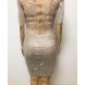 Sparkly Crystals Big Stretch Dress Women's Evening Party Wear Full Rhinestones Tassel Dress Prom Birthday Celebrate Outfit Sparkly Crystals Big Stretch Dress Women's Evening Party Wear Full Rhinestones Tassel Dress Prom Birthday Celebrate Outfit