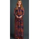 Summer Spring Fashion Women Long Dress Chiffon Long sleeve Print Maxi Dress Elegant Casual Party Dresses Summer Spring Fashion Women Long Dress Chiffon Long sleeve Print Maxi Dress Elegant Casual Party Dresses