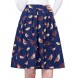 Women Pleated Vintage Skirts Floral Print  Women Pleated Vintage Skirts Floral Print