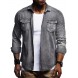 Men Washed Shirts Long Sleeves Slim Fit Jean Shirts For Men Cowboy Tees Tops Classic Casual Outerwear Men Washed Shirts Long Sleeves Slim Fit Jean Shirts For Men Cowboy Tees Tops Classic Casual Outerwear
