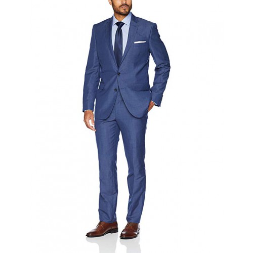 Men's Slim Fit 2 Button Wool Stretch Suit Men's Slim Fit 2 Button Wool Stretch Suit